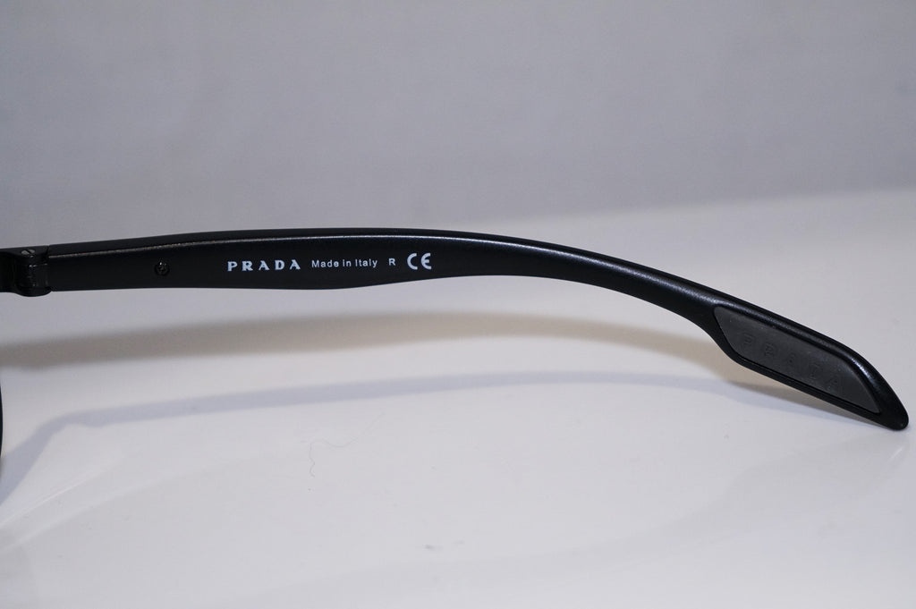 PRADA Mens Designer Mirror Flash Sunglasses Black Aviator SPS 53P 1BO-7W1 14566