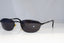 RAY-BAN Mens Vintage 1990 Designer Sunglasses Black Rectangle W2968 BLK 14327