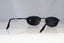 RAY-BAN Mens Vintage 1990 Designer Sunglasses Black Rectangle W2968 BLK 14327