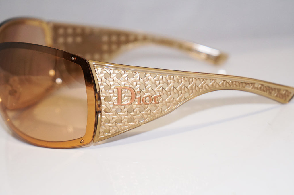 DIOR Boxed Womens Designer Sunglasses Gold Shield QUADRILLE OHSE8 14529