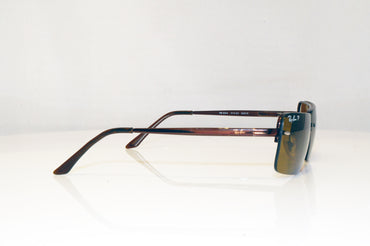 RAY-BAN Mens Polarized Designer Sunglasses Brown Oval RB 3204 014/83 17156