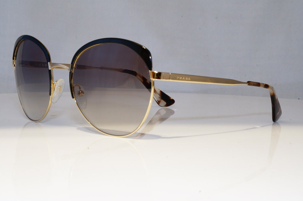 PRADA Womens Designer Sunglasses Gold Round SPR 54S QE3-0A7 21422
