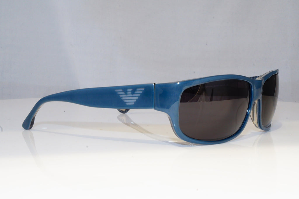 EMPORIO ARMANI Mens Designer Sunglasses Blue Wrap EA 9278 DVX9A 11232