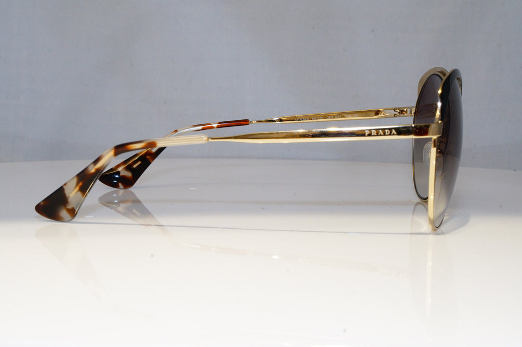 PRADA Womens Designer Sunglasses Gold Round SPR 54S QE3-0A7 21422