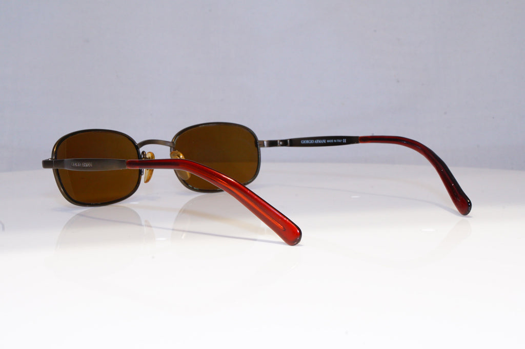GIORGIO ARMANI Mens Vintage 1990 Designer Sunglasses Brown Rectangle 671 20274