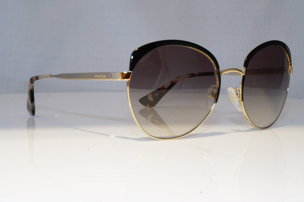 PRADA Womens Designer Sunglasses Gold Round SPR 54S QE3-0A7 21422