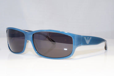 EMPORIO ARMANI Mens Designer Sunglasses Blue Wrap EA 9278 DVX9A 11232