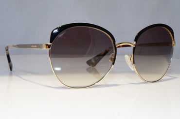 PRADA Womens Designer Sunglasses Gold Round SPR 54S QE3-0A7 21422