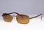 GIORGIO ARMANI Mens Vintage 1990 Designer Sunglasses Brown Rectangle 671 20274