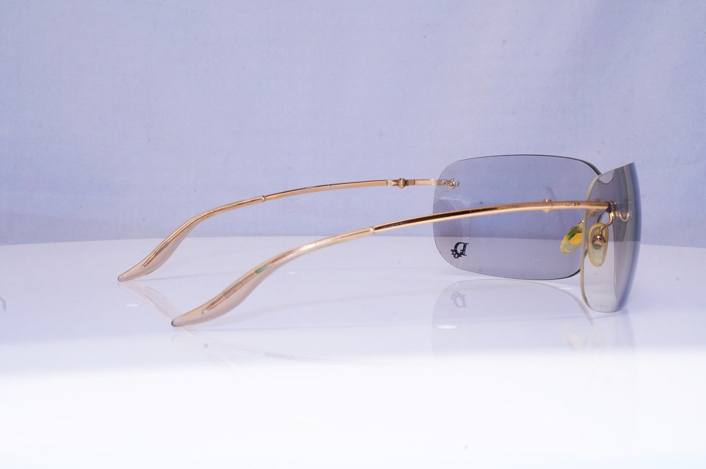 CHRISTINA DIOR Womens Designer Sunglasses Gold Shield Dior Bowling 000 18176