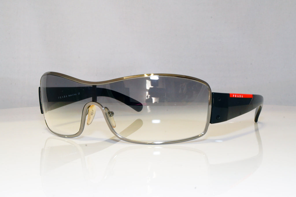 PRADA Mens Designer Sunglasses Black Shield SPS 52E 5AV-5D1 17160