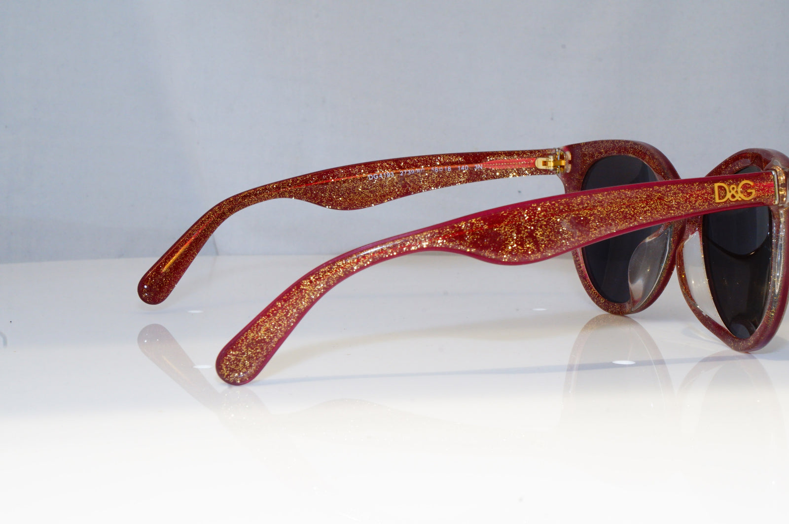 DOLCE GABBANA Womens Designer Sunglasses Brown GLITTER DG 4193
