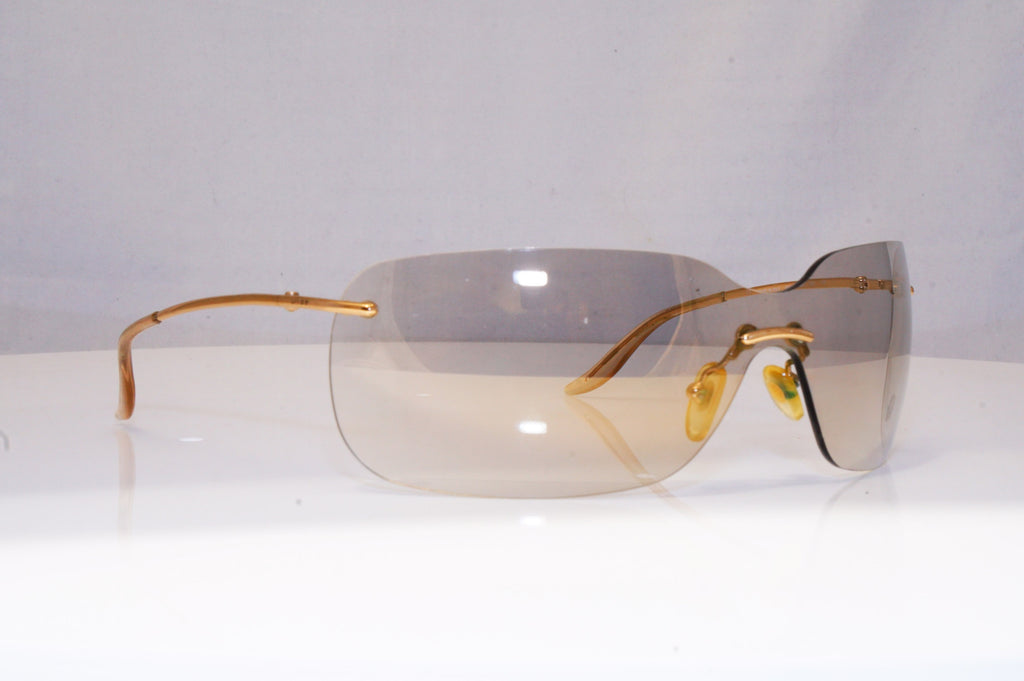 CHRISTINA DIOR Womens Designer Sunglasses Gold Shield Dior Bowling 000 18176