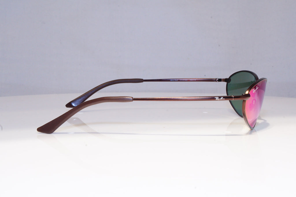 RAY-BAN Mens Mirror Vintage Designer Sunglasses Brown FLIGHT RB 3164 0124G 20271