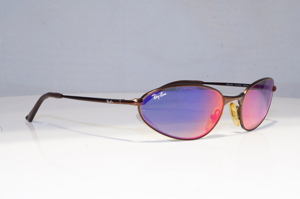 RAY-BAN Mens Mirror Vintage Designer Sunglasses Brown FLIGHT RB 3164 0124G 20271