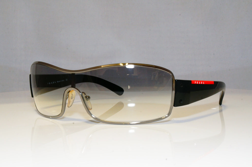 PRADA Mens Designer Sunglasses Black Shield SPS 52E 5AV-5D1 17160