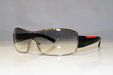 PRADA Mens Designer Sunglasses Black Shield SPS 52E 5AV-5D1 17160