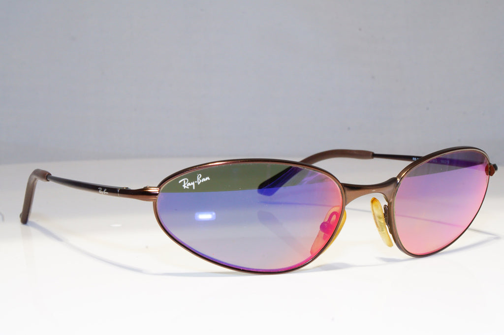 RAY-BAN Mens Mirror Vintage Designer Sunglasses Brown FLIGHT RB 3164 0124G 20271
