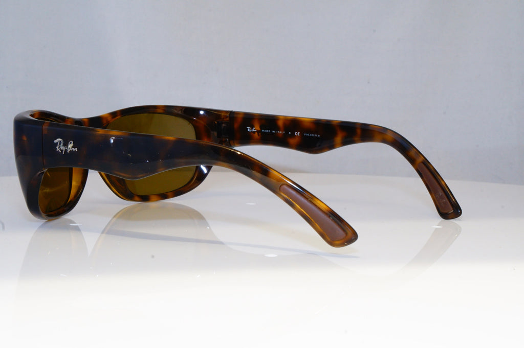 RAY-BAN Mens Polarized Designer Sunglasses Brown Wrap RB 4177 710/57 15833