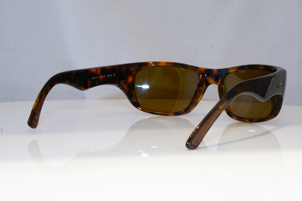 RAY-BAN Mens Polarized Designer Sunglasses Brown Wrap RB 4177 710/57 15833
