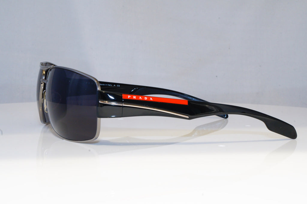 PRADA Mens Designer Sunglasses Black Wrap SPS 53M 5AV-3M1 11140