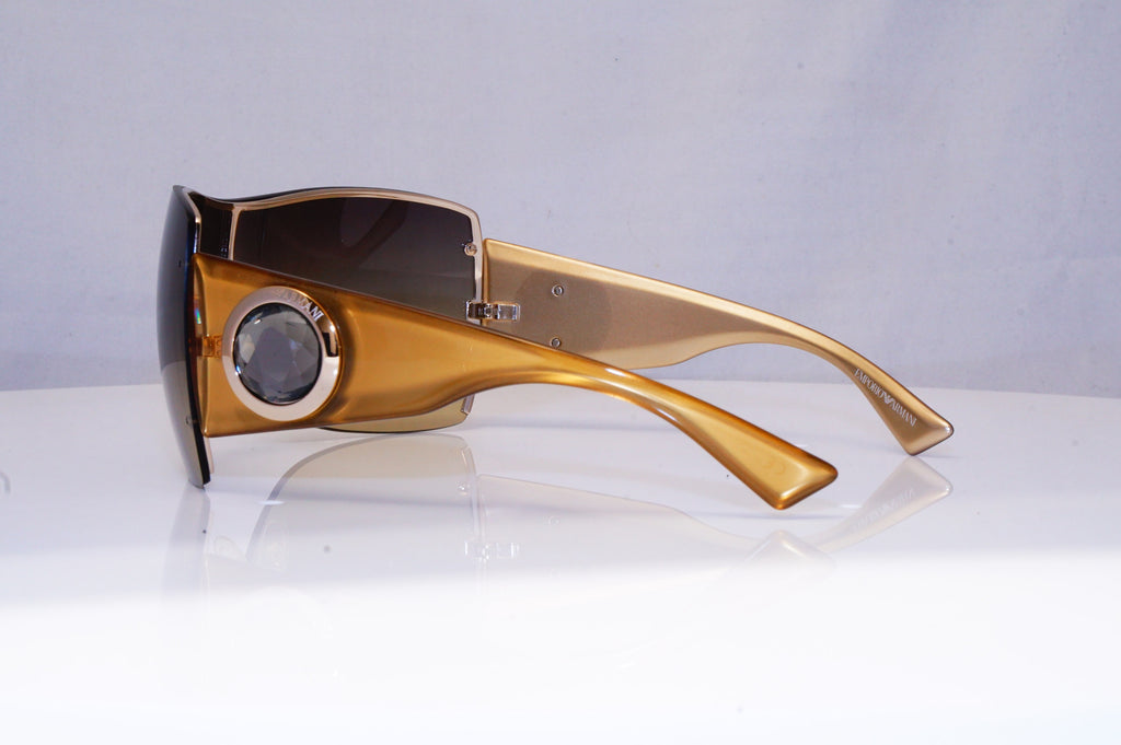 EMPORIO ARMANI Womens Diamante Designer Sunglasses Shield EA 9451 OKUN4 18182