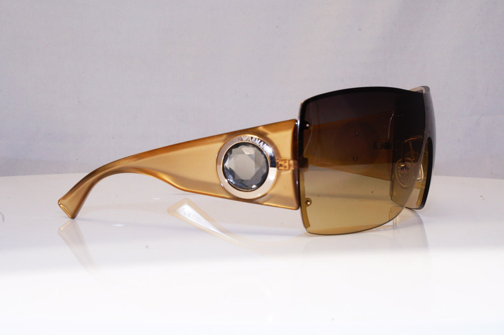 EMPORIO ARMANI Womens Diamante Designer Sunglasses Shield EA 9451 OKUN4 18182