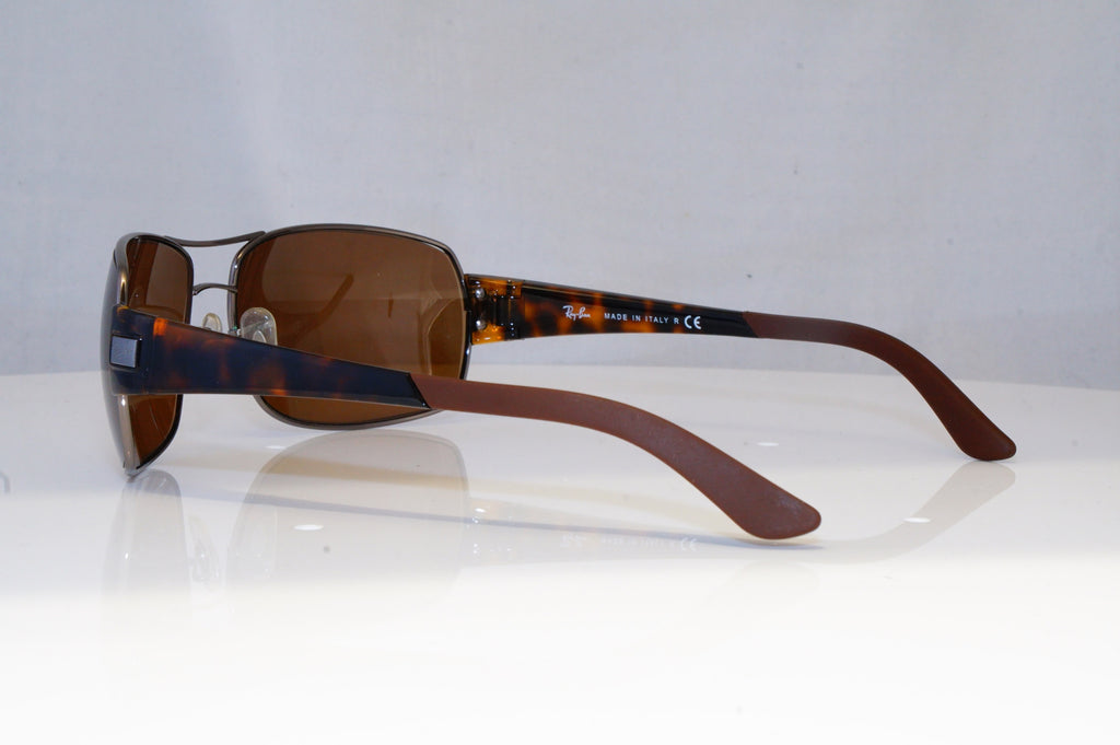 RAY-BAN Mens Designer Sunglasses Brown Wrap RB 3246 004/13 14306