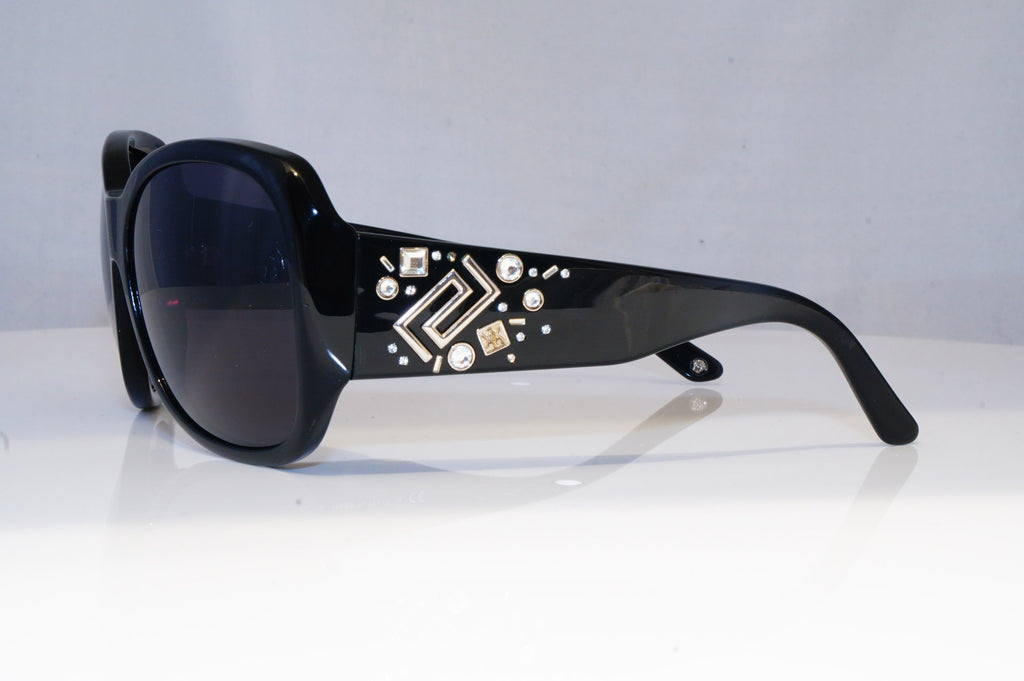 VERSACE Womens Diamante Designer Sunglasses Black Square 4184-B GB1/13 14365