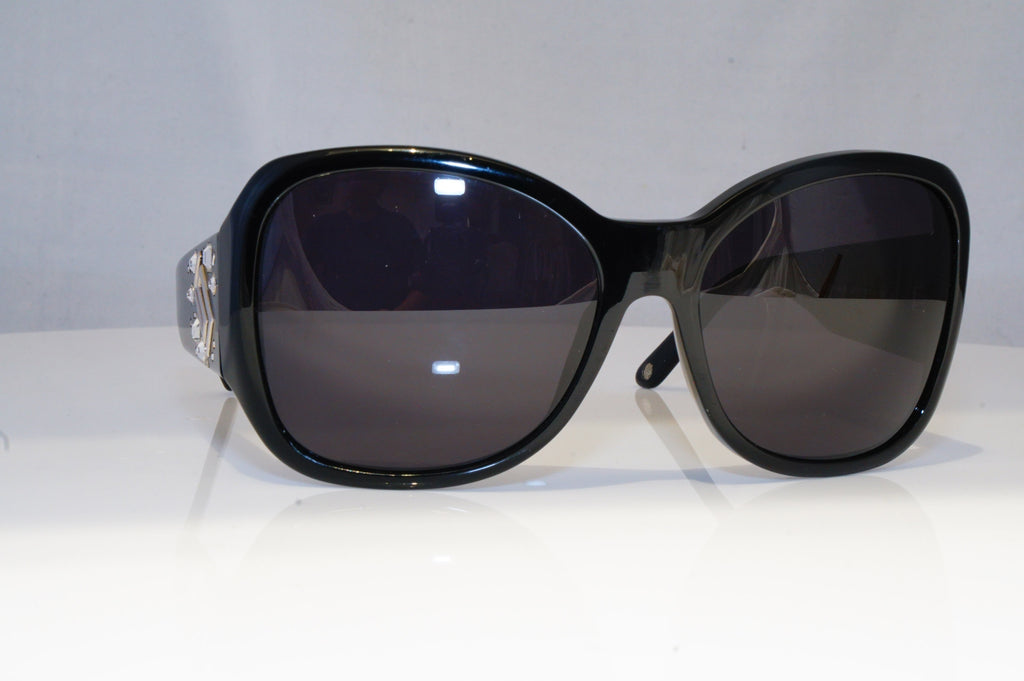 VERSACE Womens Diamante Designer Sunglasses Black Square 4184-B GB1/13 14365