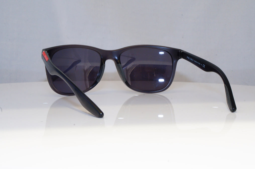 PRADA Mens Mirror Designer Sunglasses Black Rectangle SPS 030 NAR-1A1 14230