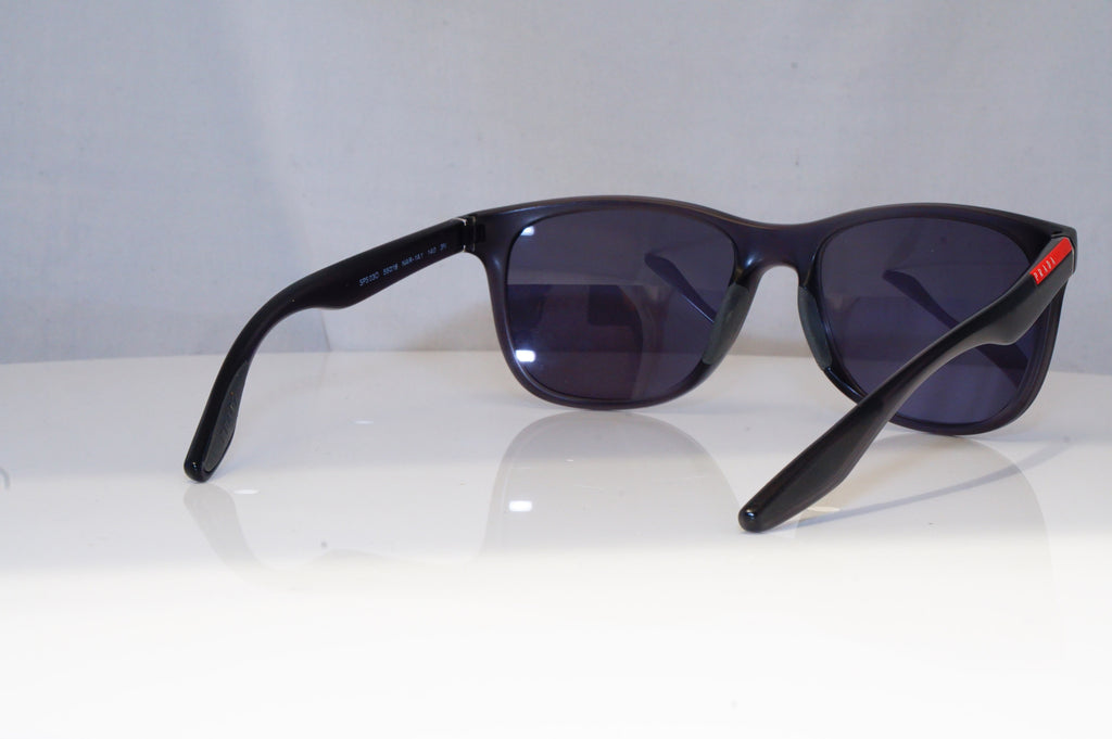 PRADA Mens Mirror Designer Sunglasses Black Rectangle SPS 030 NAR-1A1 14230