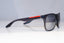 PRADA Mens Mirror Designer Sunglasses Black Rectangle SPS 030 NAR-1A1 14230