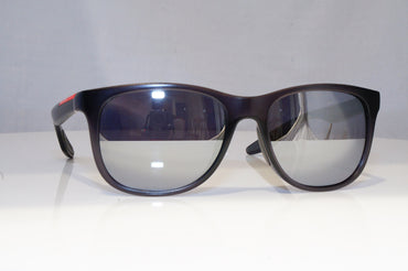 PRADA Mens Mirror Designer Sunglasses Black Rectangle SPS 030 NAR-1A1 14230