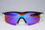 OAKLEY Vintage Mens Designer Sunglasses Blue Shield M FRAME PRO Blk 14296