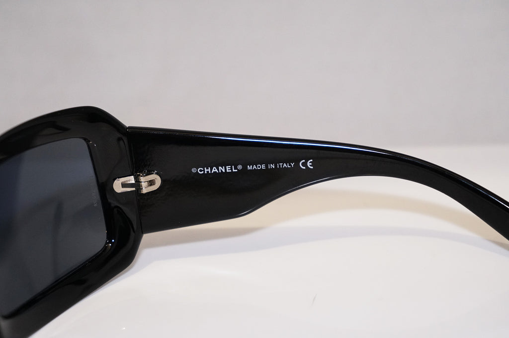 CHANEL Womens Designer Mother of Pearl Sunglasses Black Wrap 5076 C501 87 14504
