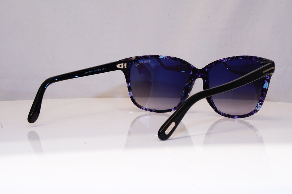 TOM FORD Womens Designer Sunglasses Blue Butterfly Dana TF432 55W 18159