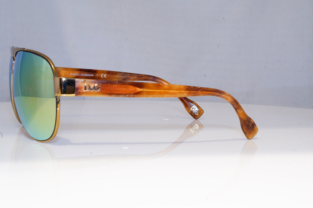 DOLCE & GABBANA Mens Mirror Designer Sunglasses Pilot D&G 6080 1060/13 14201