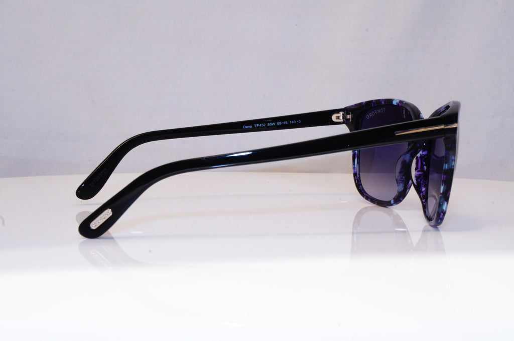 TOM FORD Womens Designer Sunglasses Blue Butterfly Dana TF432 55W 18159