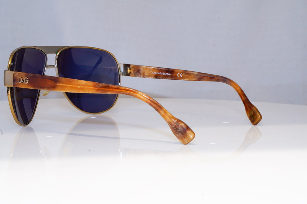 DOLCE & GABBANA Mens Mirror Designer Sunglasses Pilot D&G 6080 1060/13 14201