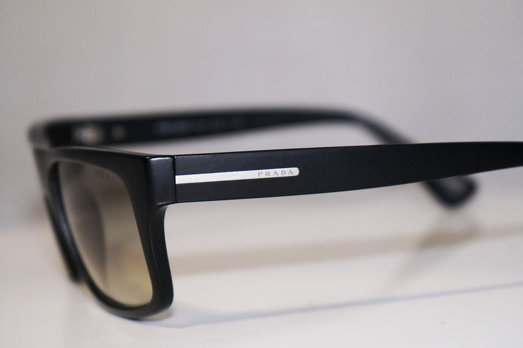 PRADA Boxed Mens Designer Sunglasses Black Rectangle SPR 18P 1BO-0B1 14490