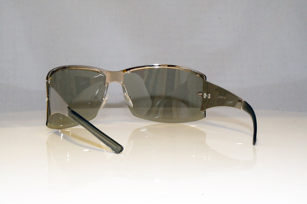 GUCCI Mens Womens Unisex Designer Sunglasses Silver Wrap GG 1729 YB7UI 17146