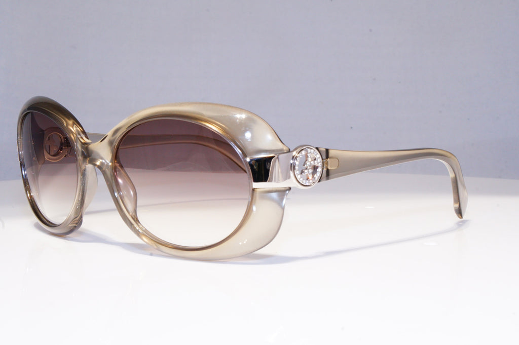 GIORGIA ARMANI Womens Diamante Designer Sunglasses Brown Oval GG 559 OVILF 20377