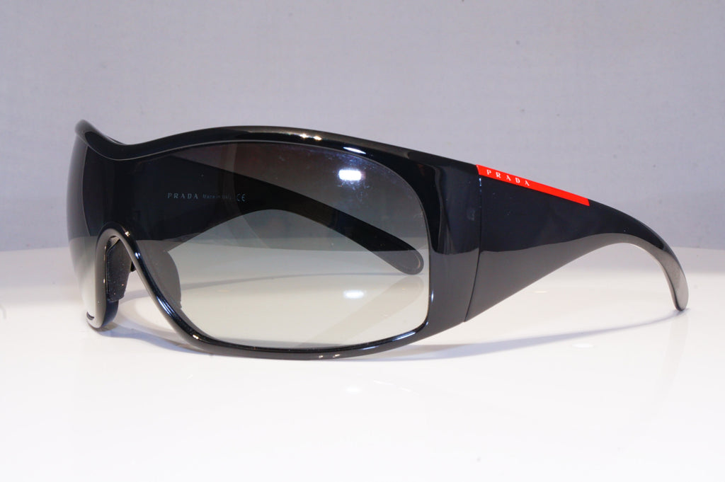 PRADA Womens Designer Sunglasses Black Shield SPS 11G 1AB-5D1 20376