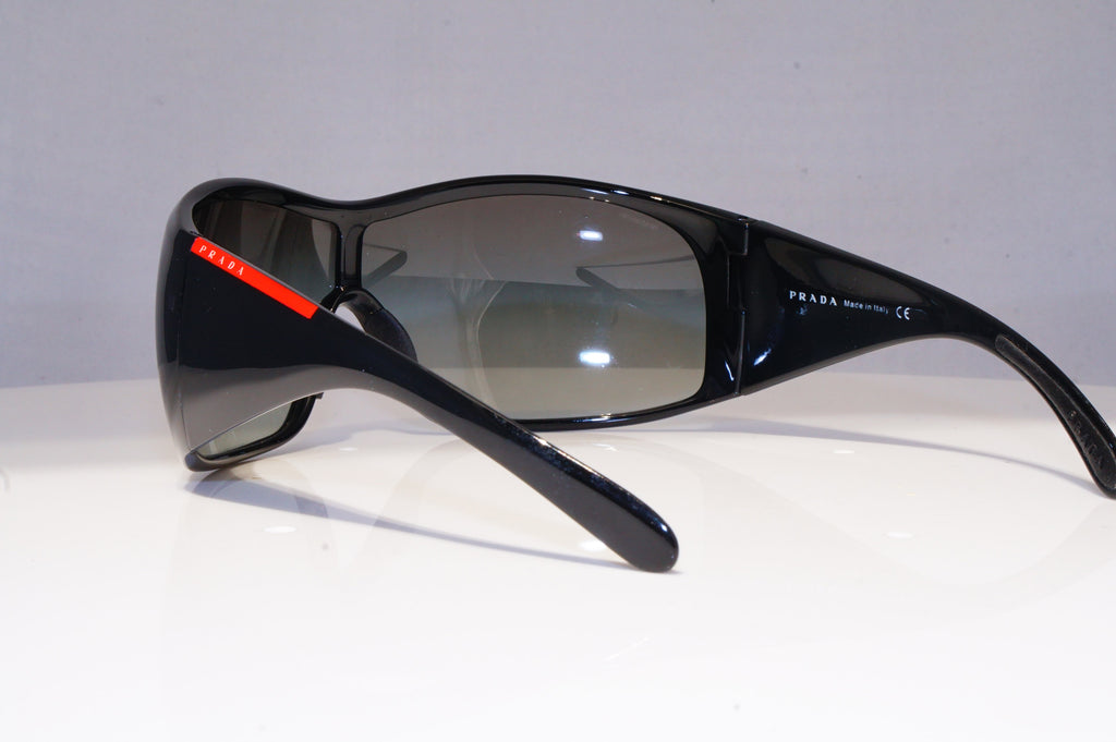 PRADA Womens Designer Sunglasses Black Shield SPS 11G 1AB-5D1 20376