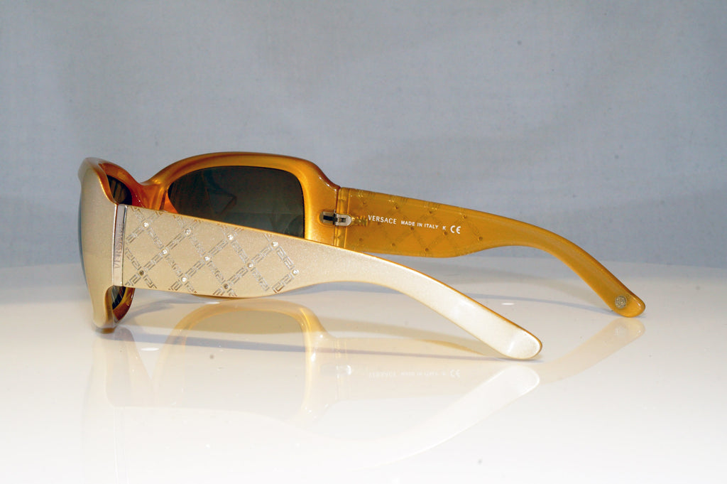 VERSACE Womens Diamante  Designer Sunglasses Cream Butterfly 4132-B 719/13 17120