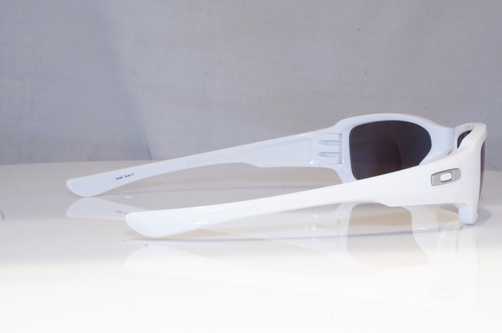 OAKLEY Mens Mirror Designer Sunglasses White FIVES 03-443 BLK 14359