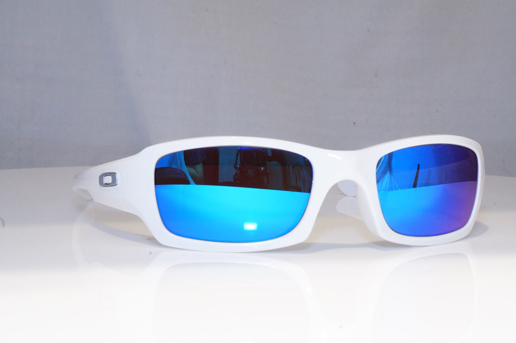 OAKLEY Mens Mirror Designer Sunglasses White FIVES 03-443 BLK 14359
