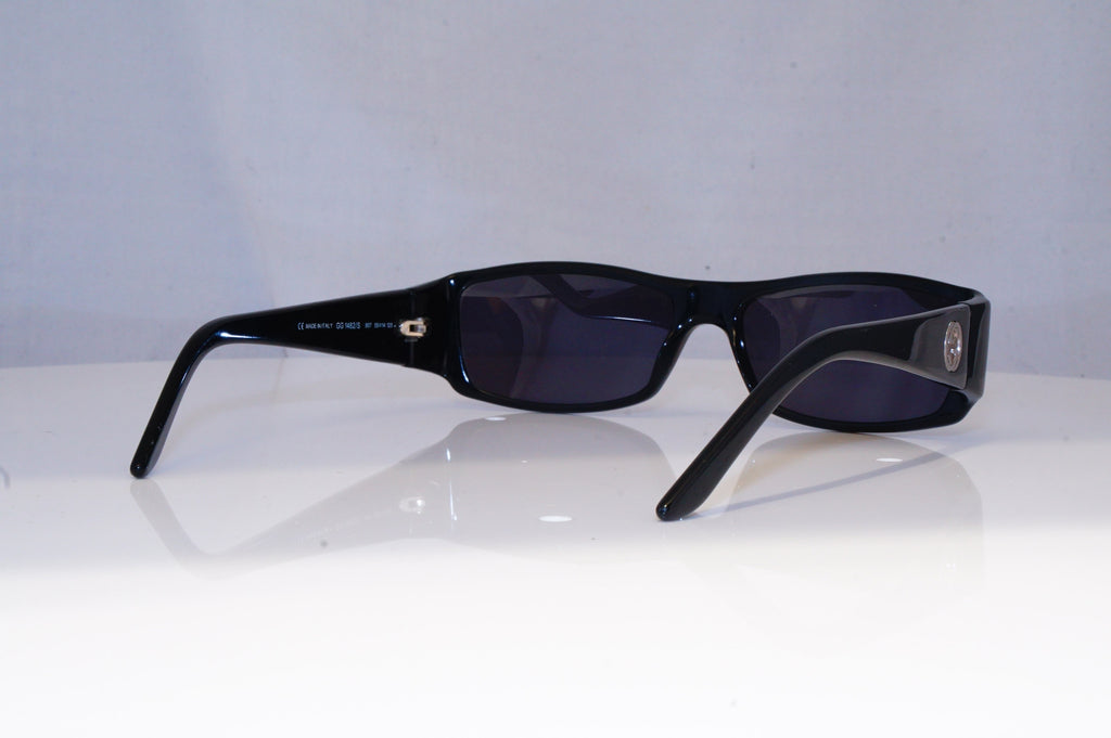 GUCCI Mens Vintage 1990 Designer Sunglasses Black Rectangle GG 1482 807 14235