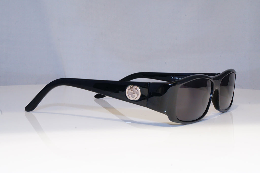 GUCCI Mens Vintage 1990 Designer Sunglasses Black Rectangle GG 1482 807 14235